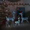 Acrylic Reindeer Family Christmas Decoration with 300 Cold White LEDs
